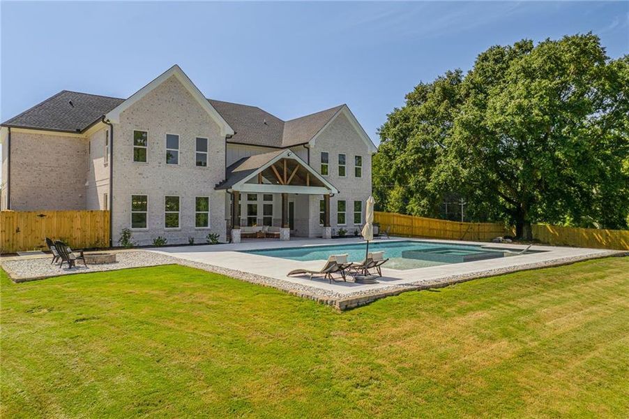 Front exterior of a new home in , Dacula, GA, highlighting curb appeal (Image 26).