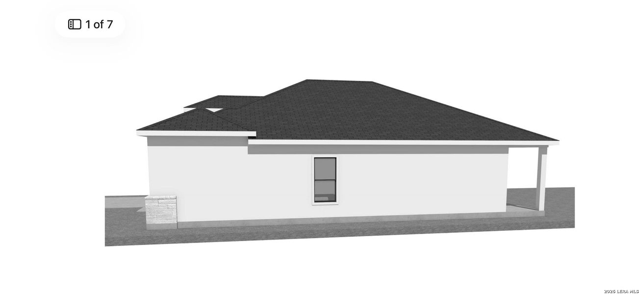 Exterior rendering of this home design in , San Antonio, TX (Image 2). Exterior rendering of this home design in , San Antonio, TX (Image 2).