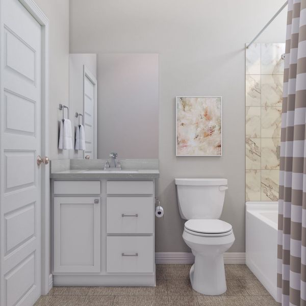 Furnished interior view inside a new home in Trillium, Richmond (Image 17). Furnished interior view inside a new home in Trillium, Richmond (Image 17).