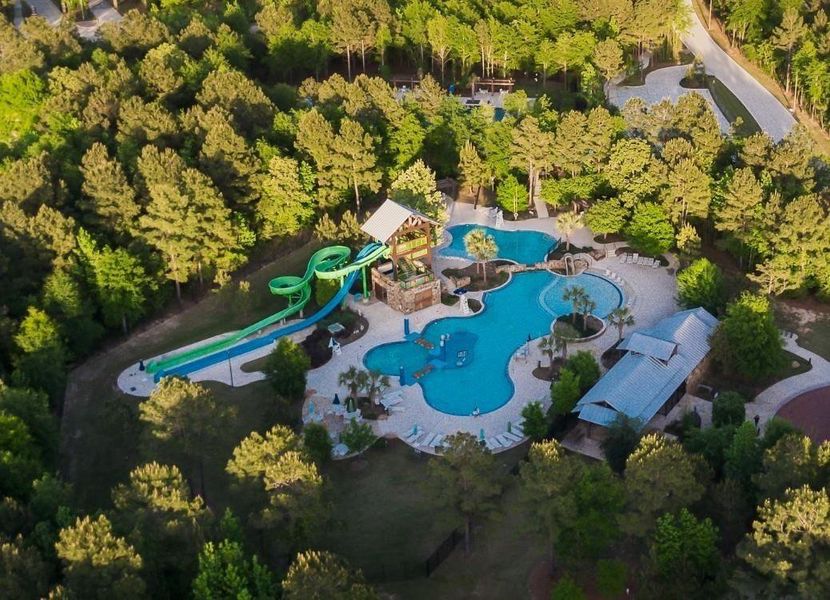 One of two pools available to residents - Forest Island pool just minutes from the townhome.