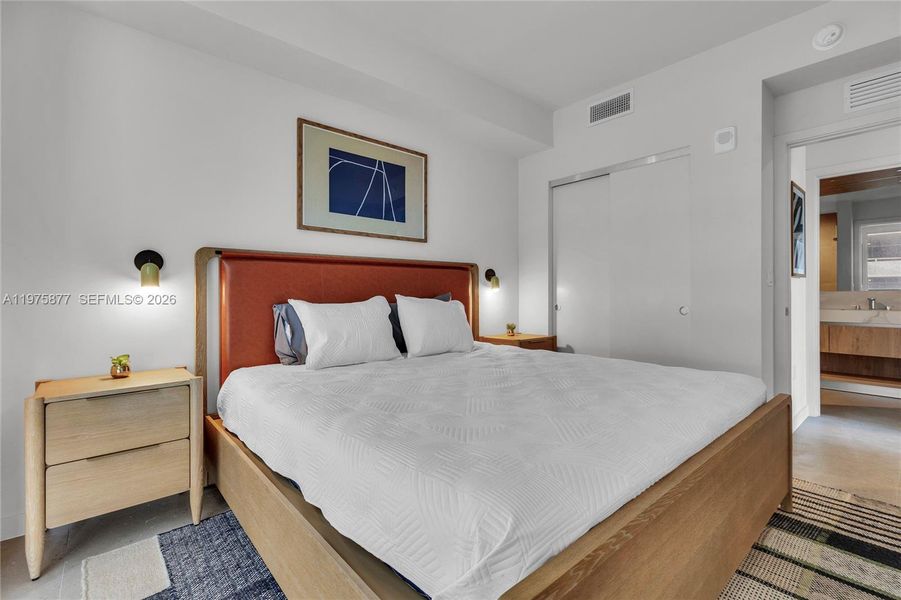 Furnished interior view inside a new home in , Miami (Image 12).