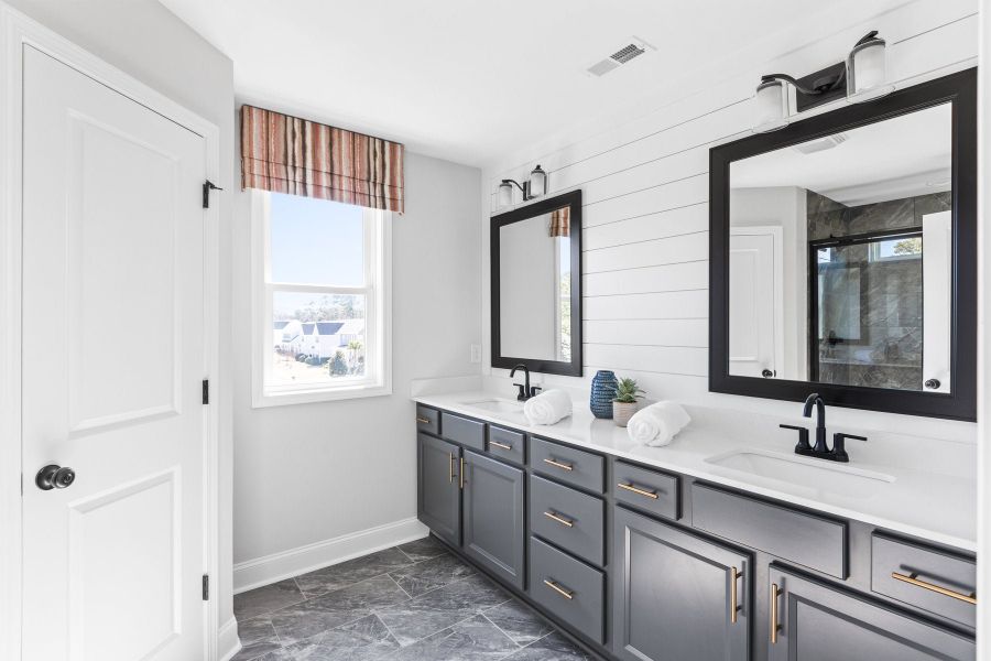 Representative furnished interior of a home built from the Montague by McKee Homes in Anchors Bend Townes, Wilmington (Image 28).