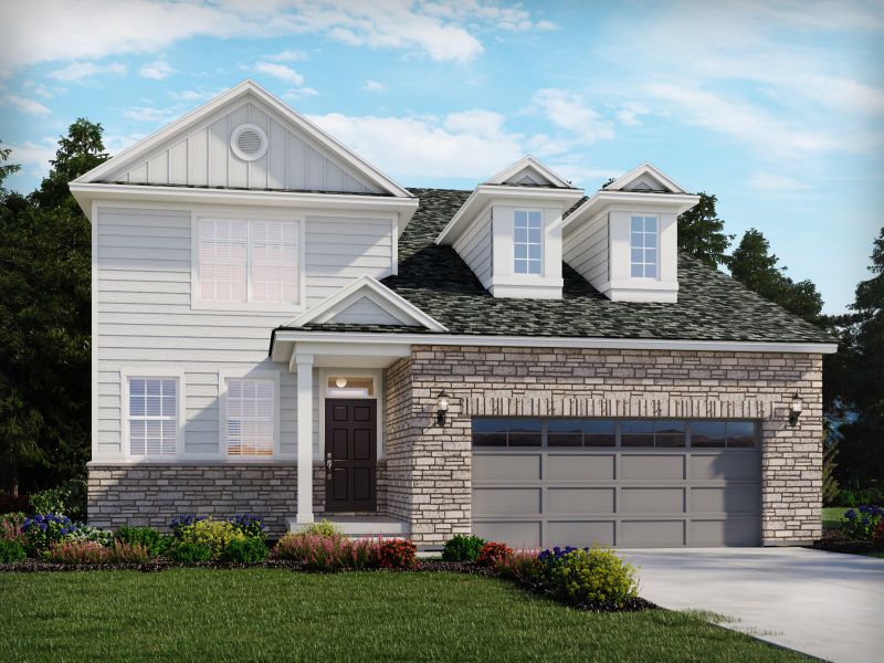 Representative exterior photo of a completed home built from the The Deercreek by Meritage Homes in Murphy Creek, Aurora, CO (Image 2).