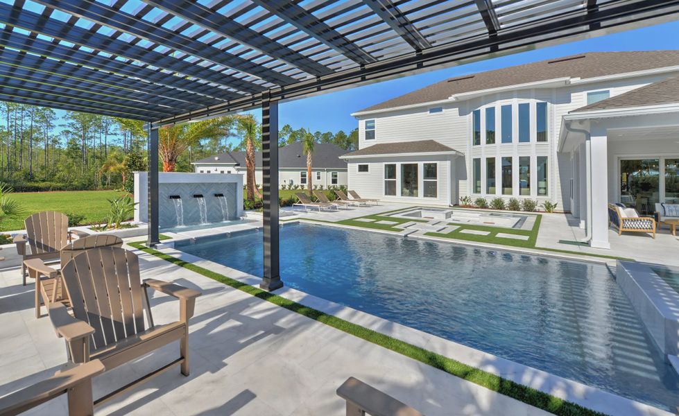 Exterior details and patio area of a home in Courtney Grove, St. Augustine (Image 22). Exterior details and patio area of a home in Courtney Grove, St. Augustine (Image 22).