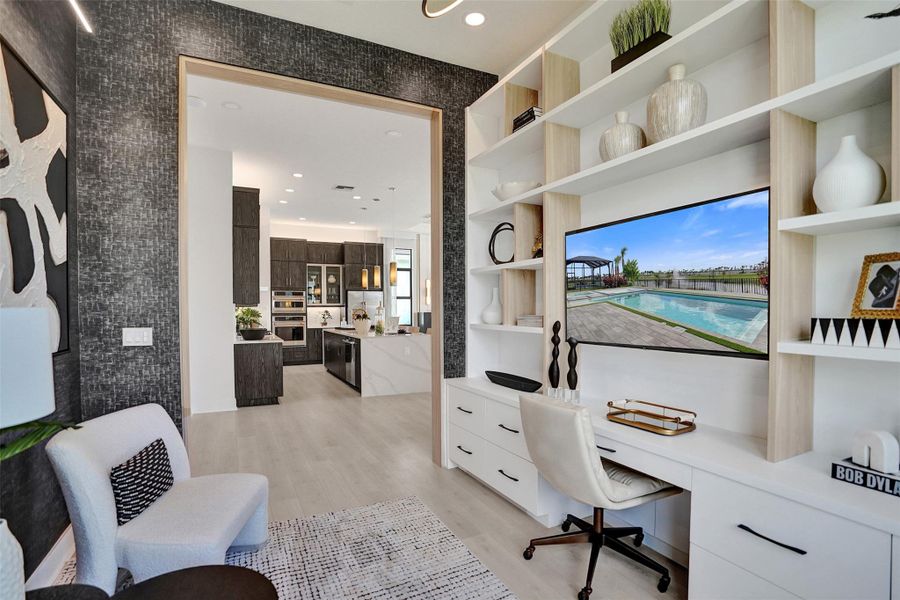 Furnished interior view inside a new home in Esprit at Avenir, Palm Beach Gardens (Image 46).