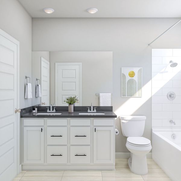 Furnished interior view inside a new home in Trillium, Richmond (Image 12).