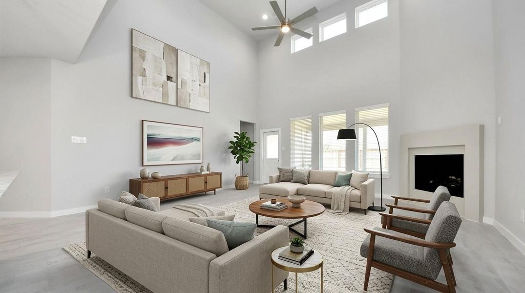 Virtually Staged - Living Room. Sample photo of completed home with similar floor plan. Actual colors and selections may vary. Virtually Staged - Living Room. Sample photo of completed home with similar floor plan. Actual colors and selections may vary.