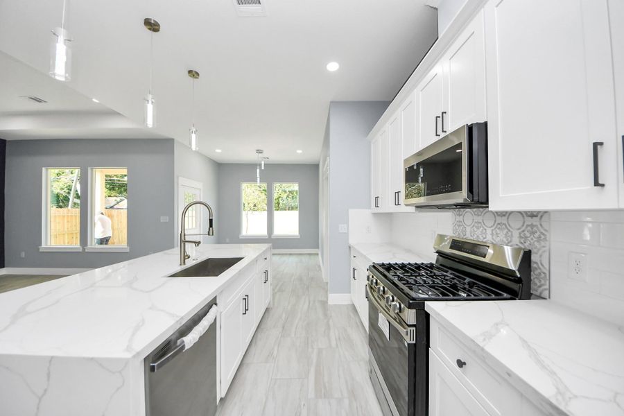 Furnished interior view inside a new home in , La Porte (Image 15). Furnished interior view inside a new home in , La Porte (Image 15).