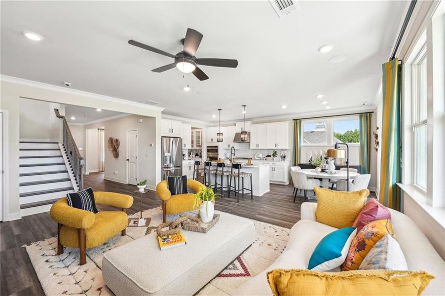 Furnished interior view inside a new home in Bennett Farm, Loganville (Image 5). Furnished interior view inside a new home in Bennett Farm, Loganville (Image 5).