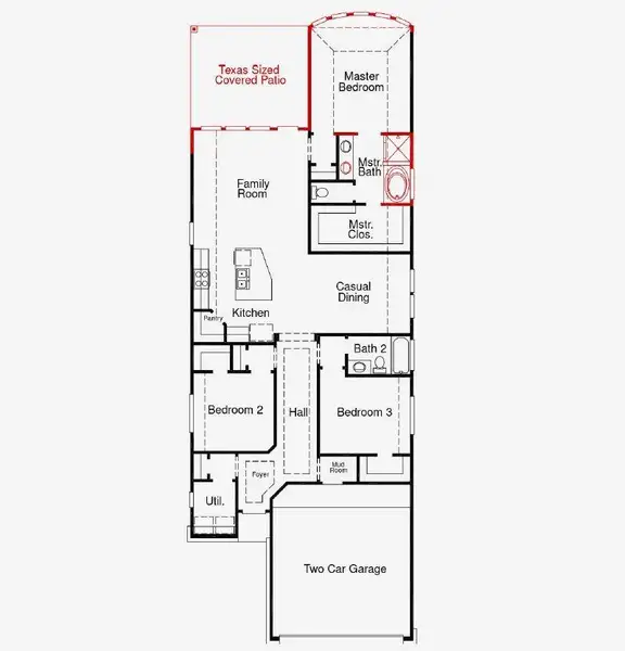 2D floor plan layout of this home in Jubilee, Hockley, TX (Image 3).