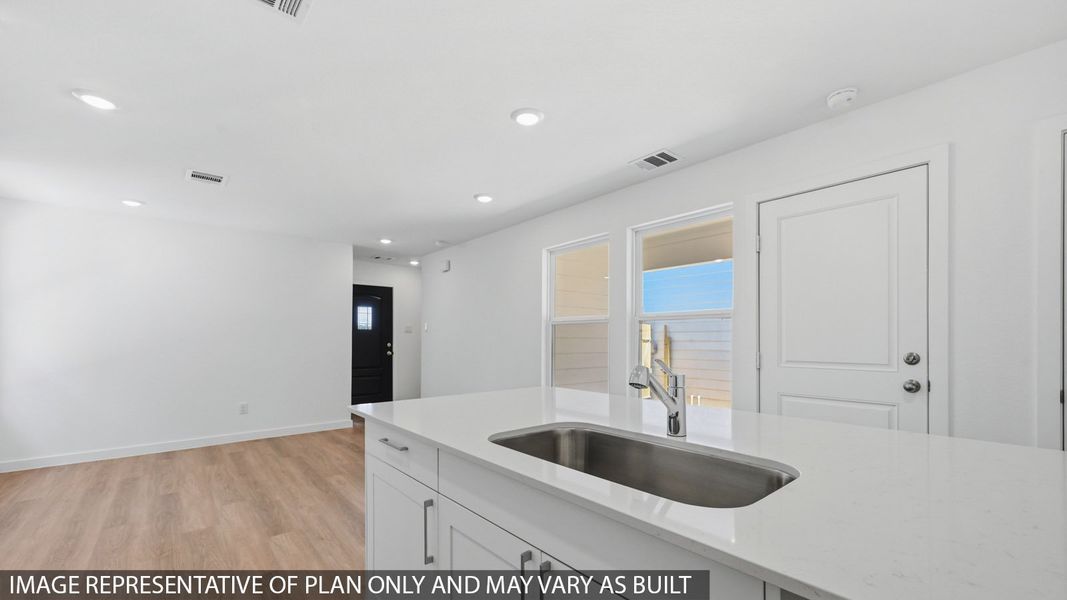 Furnished interior view inside a new home in Baron Village, Conroe (Image 6).