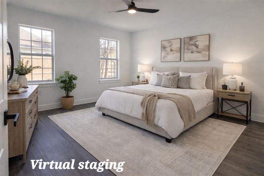 Master bedroom Virtual staging