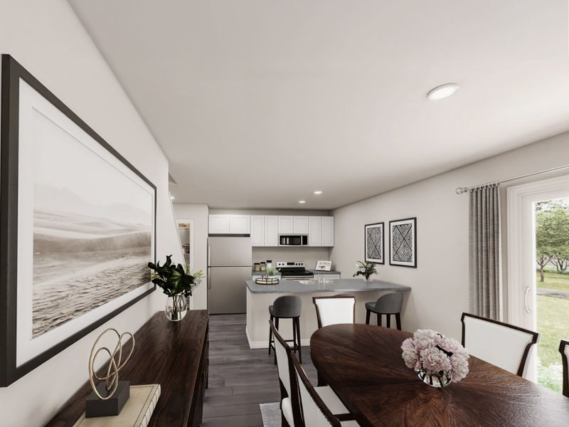 Furnished interior view inside a new home in Meadows of Chandler, Chandler (Image 6).