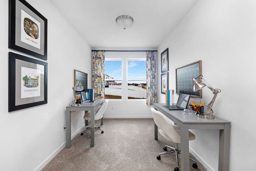 Representative furnished interior of a home built from the Whitney by True Homes in Westbrook Falls, Colfax (Image 27).