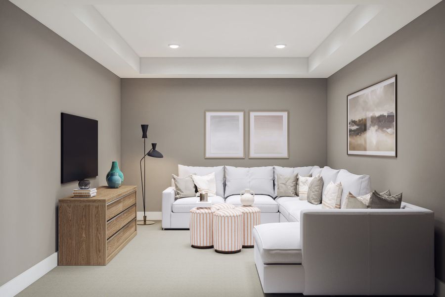 Furnished interior view inside a new home in Harvest Green, Richmond (Image 17). Furnished interior view inside a new home in Harvest Green, Richmond (Image 17).