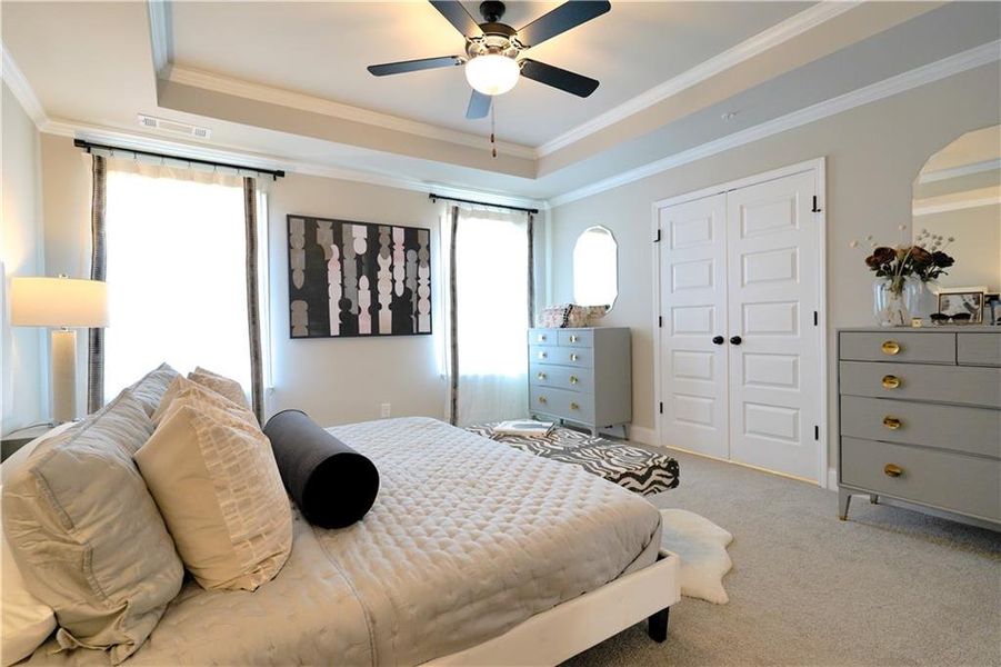 Furnished interior view inside a new home in Towns at Enclave, Lawrenceville (Image 10).