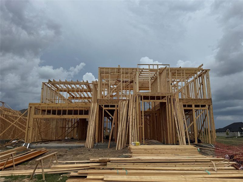 In-progress construction of a new home in Pomona, Manvel, TX (Image 5).
