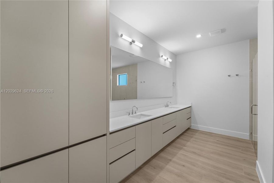 Furnished interior view inside a new home in , Miami (Image 37).