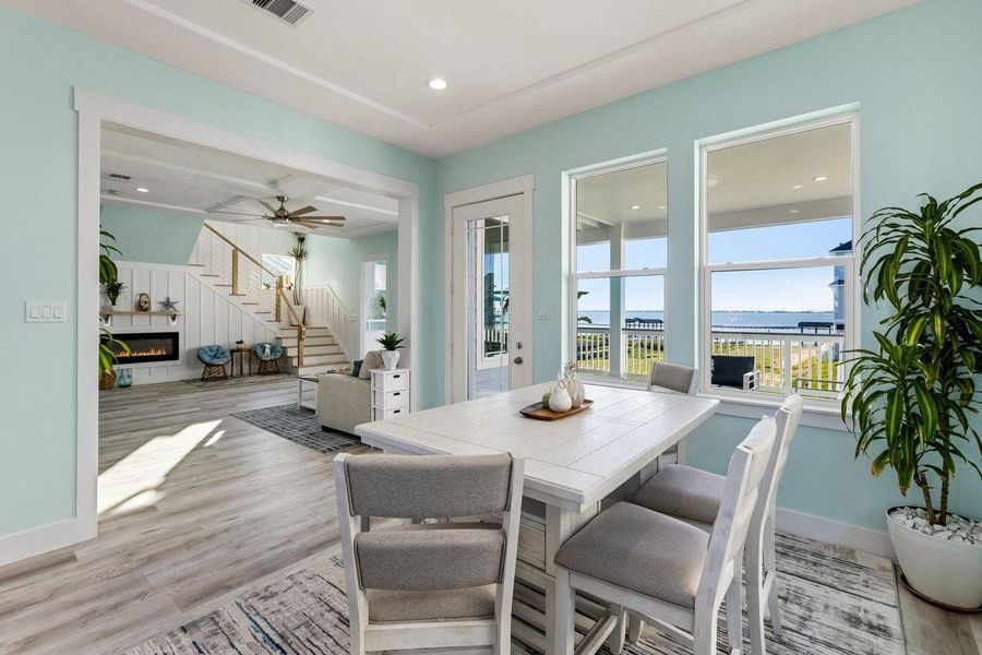 Furnished interior view inside a new home in , Galveston (Image 21).