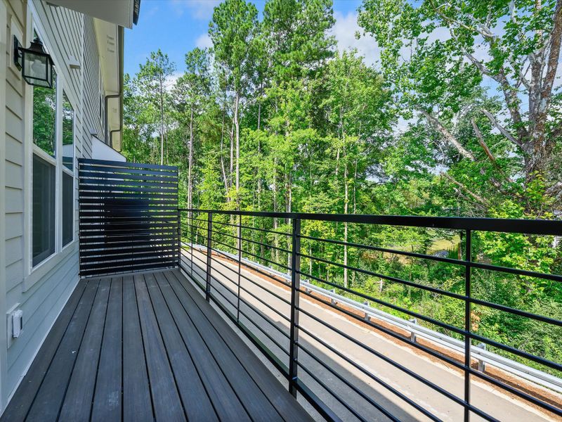 Exterior details and patio area of a home in Central Living at Craig, Charlotte (Image 2).