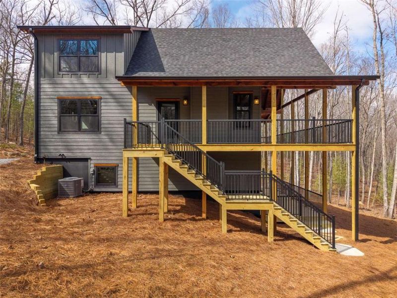 Exterior details and patio area of a home in , Blue Ridge (Image 30).