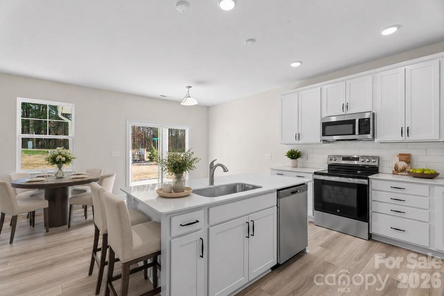 Open Kitchen-Virtual Staged