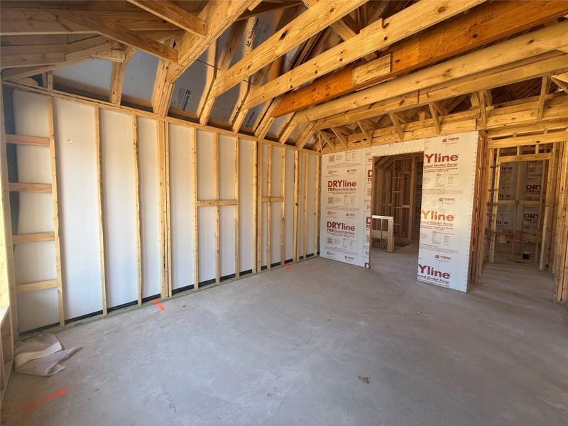 In-progress construction of a new home in Provence, Austin, TX (Image 10).