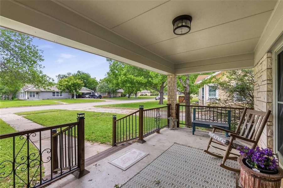Exterior details and patio area of a home in , Brownwood (Image 3). Exterior details and patio area of a home in , Brownwood (Image 3).
