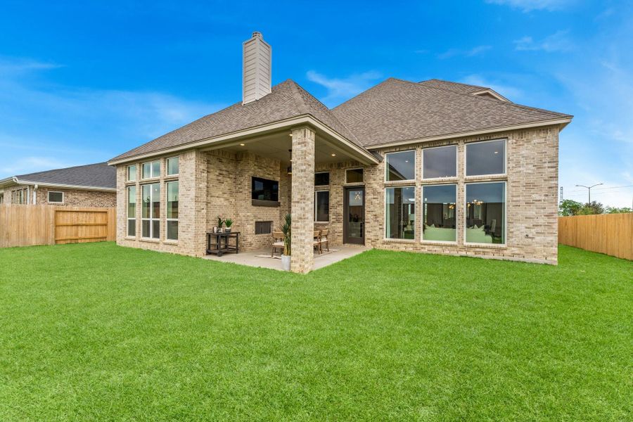 Rear yard with plenty of room. Rear yard with plenty of room.