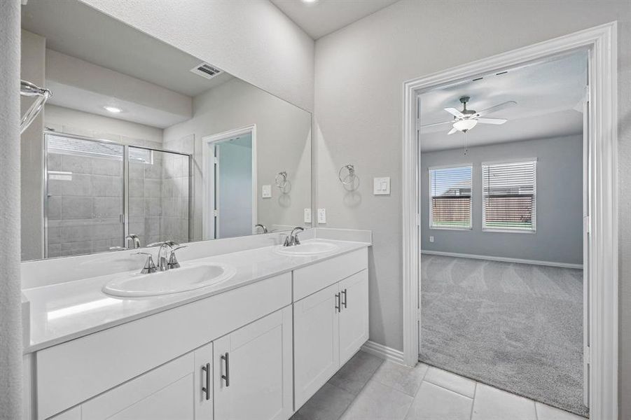 Furnished interior view inside a new home in Lakehaven - Signature Series, Farmersville (Image 15).