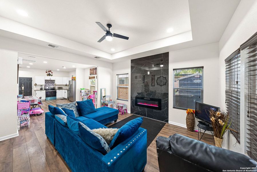 Furnished interior view inside a new home in , San Antonio (Image 11). Furnished interior view inside a new home in , San Antonio (Image 11).