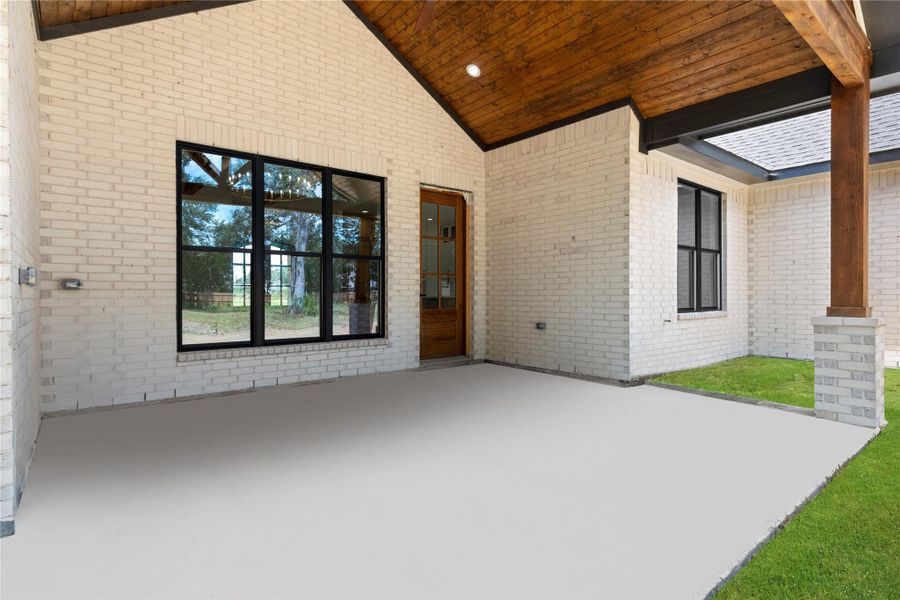 Exterior details and patio area of a home in , Dayton (Image 4).