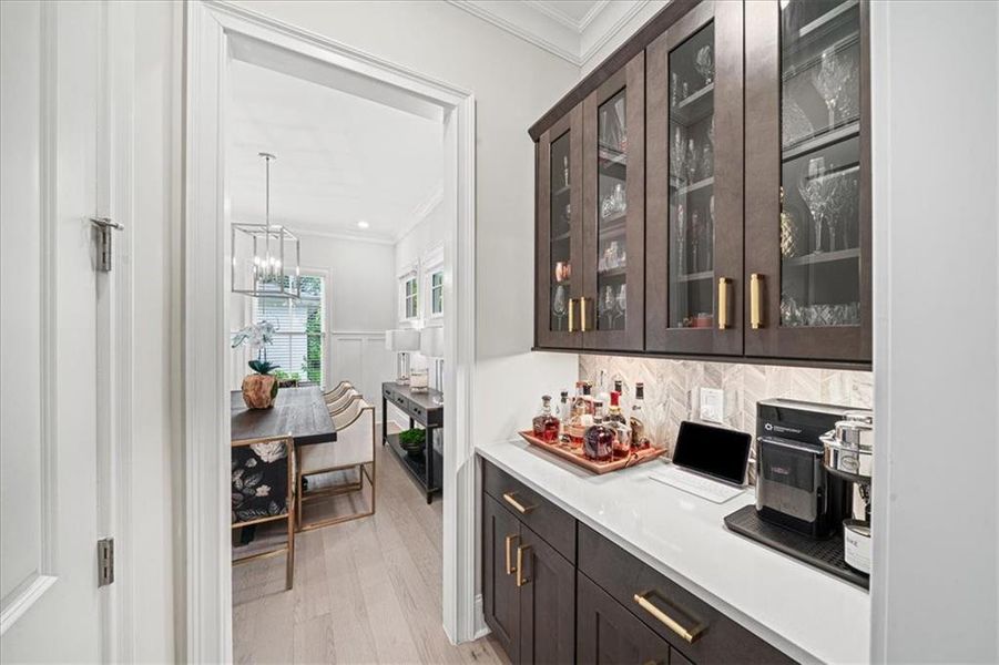 Furnished interior view inside a new home in Manning on the Square, Alpharetta (Image 12).