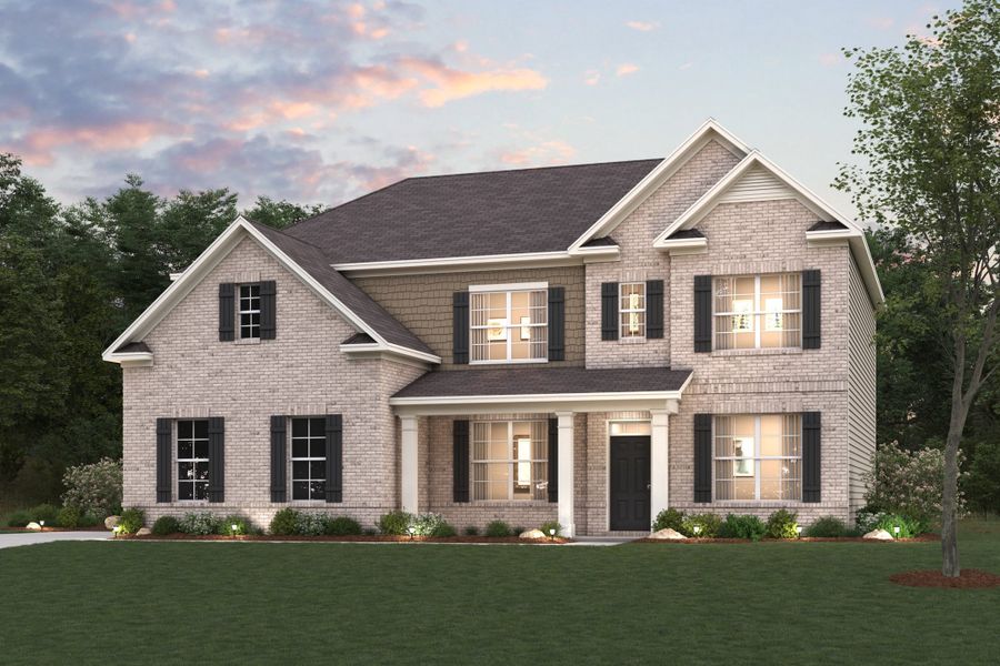 Representative exterior photo of a completed home built from the Birch by Century Communities in Windsong Estates, McDonough, GA (Image 18).