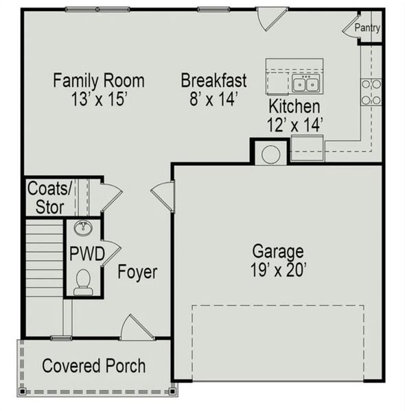 2D floor plan layout of this home in , Dalton, GA (Image 2). 2D floor plan layout of this home in , Dalton, GA (Image 2).