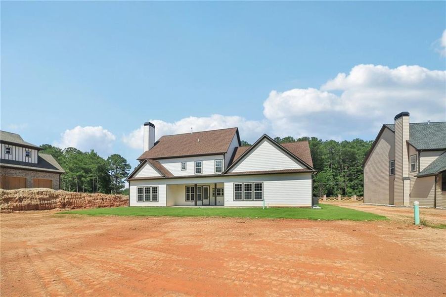 Exterior details and patio area of a home in , Lilburn (Image 41).