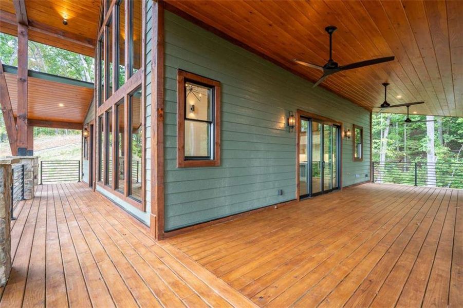 Exterior details and patio area of a home in , Young Harris (Image 28).