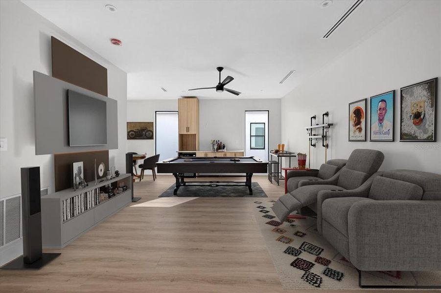 Furnished interior view inside a new home in , Tampa (Image 14).