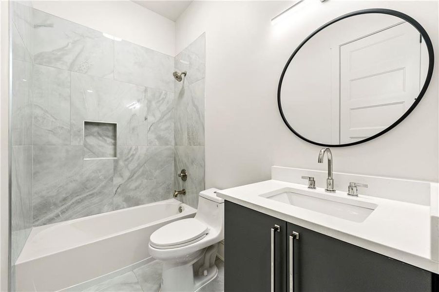 Furnished interior view inside a new home in , Atlanta (Image 29).