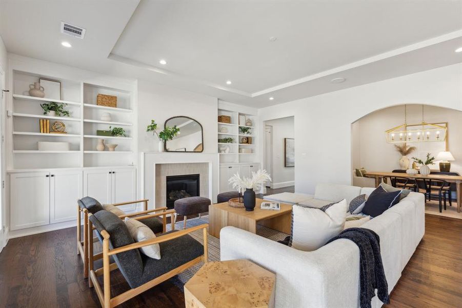 Furnished interior view inside a new home in , Dallas (Image 3).