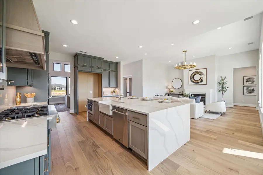 Furnished interior view inside a new home in Sienna - Estates at Summerhouse Lake, Missouri City (Image 4).