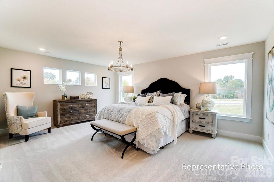 Furnished interior view inside a new home in Caldwell Forest, Charlotte (Image 21).