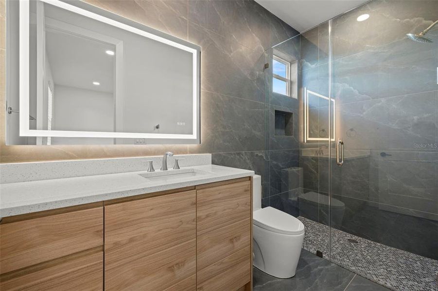 Furnished interior view inside a new home in , Tampa (Image 29).