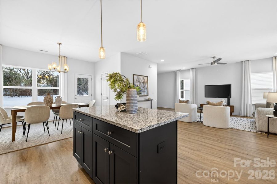 Furnished interior view inside a new home in , Charlotte (Image 14).