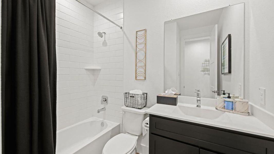 Furnished interior view inside a new home in Hills of Westlake, Conroe (Image 19).