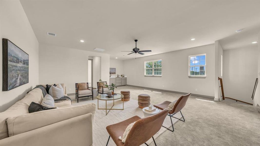 Furnished interior view inside a new home in , Aledo (Image 14).