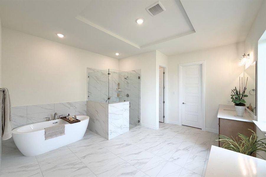 Furnished interior view inside a new home in Sweetgrass, Haslet (Image 9).