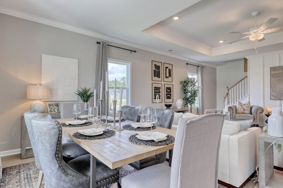 Furnished interior view inside a new home in Fairway Woods at Wyboo, Manning (Image 12). Furnished interior view inside a new home in Fairway Woods at Wyboo, Manning (Image 12).