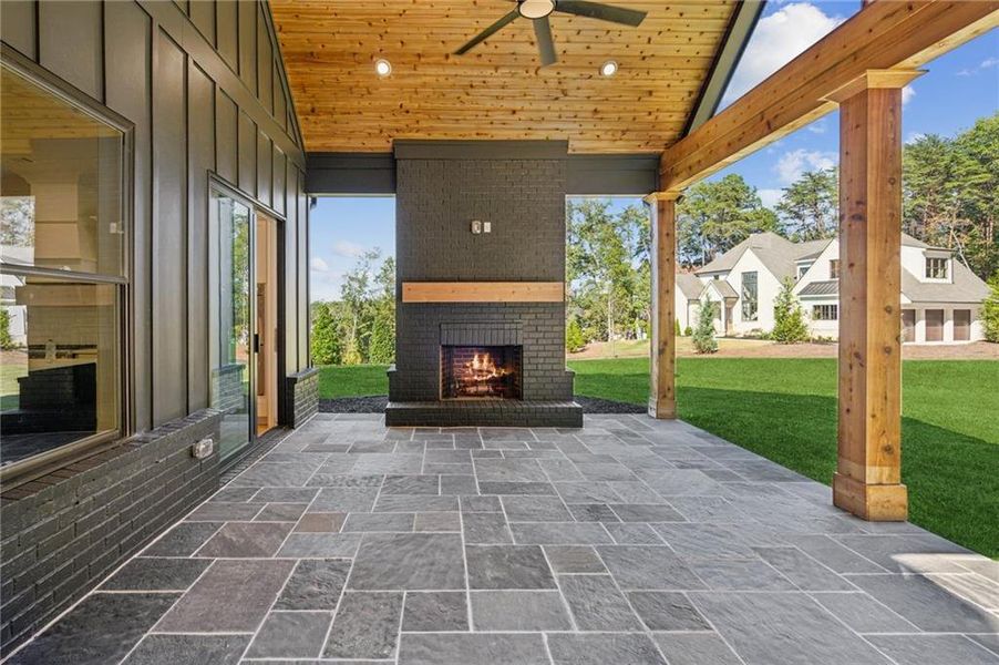 Exterior details and patio area of a home in , Cumming (Image 3). Exterior details and patio area of a home in , Cumming (Image 3).