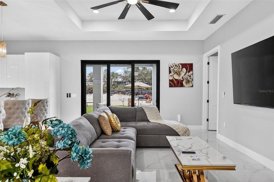 Furnished interior view inside a new home in , Lake Placid (Image 47).